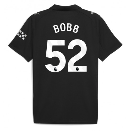 Manchester City Oscar Bobb #52 Seconda Maglia 2025-26 Manica Corta
